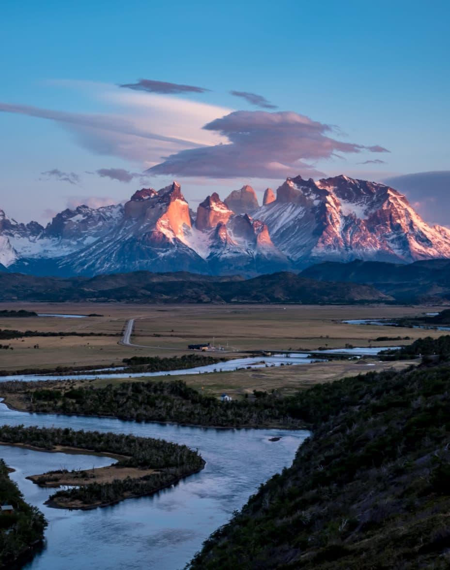 Torres del Paine al amanecer